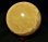 画像1: ブラジル産　天然イエローカルサイト丸玉(1点もの）台付き　重さ約1.6ｋｇ　直径約106mｍ　 tm-ｎ706 (1)