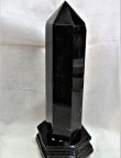 画像1: ブラジル産　天然黒水晶（モリオン）六角柱　約1.7ｋg　高さ約235ｍｍ　幅約70ｍｍｘ54ｍｍ　　　　　tm-ｃ862